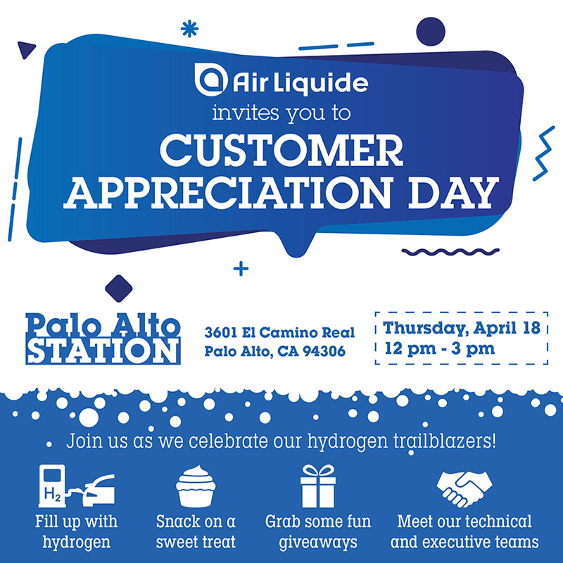Air Liquide Customer Appreciation Day at Palo Alto Hydrogen Station - April 18, 2019