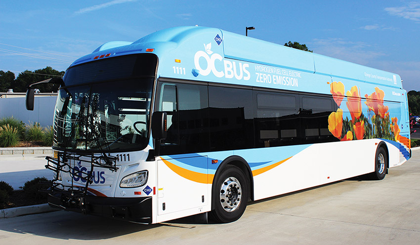 Orange County Transportation Authority fuel cell electric bus