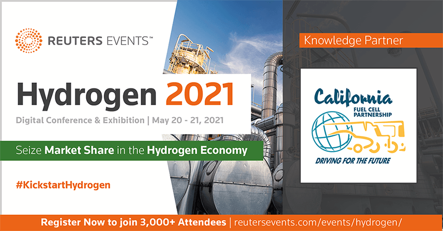 Reuters Hydrogen 2021 event, May 20-21 flyer